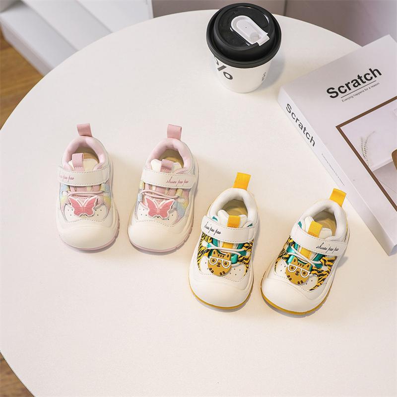 Baby Girls Boys Casual Shoes Spring Autumn Children Sneakers Cartoon Kids Outdoor Shoes Non-slip Soft Sole Infant Toddler Shoes