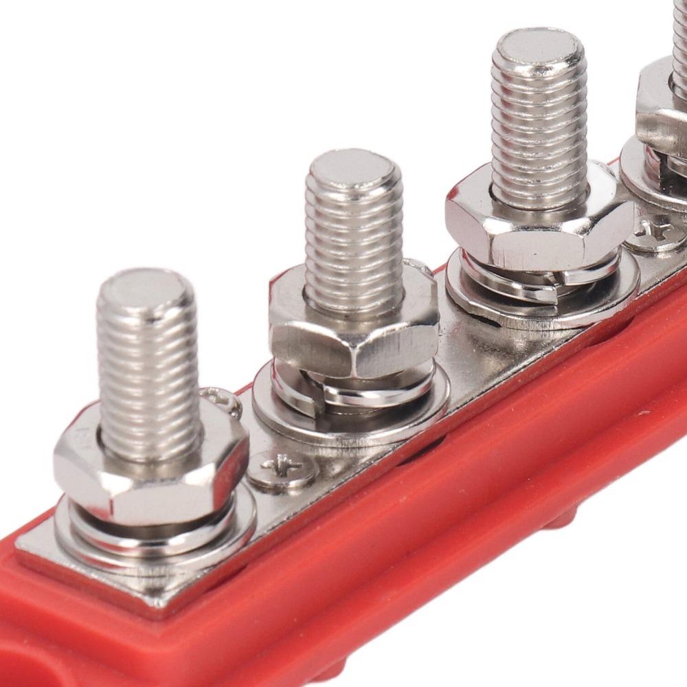 4 Position M10 Studs Bus Bar 48VDC 250A Power Distribution Block 48VDC Bus Bar Automobile