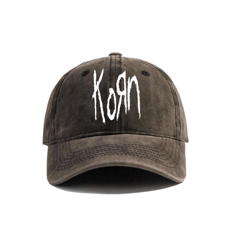 Кепка Korn Потертые Кепки Металлическая Кепка Рок-группы Унисекс Ретро Для улицы Летняя Регулируемая Кепка MZ