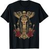 Egyptian Ancient Female God Pharaoh with Roses Egypt Sphinx T-Shirt