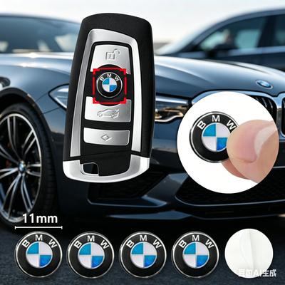 Для M E46 E90 E60 10 шт. 11/14 мм 3D Алюминиевые Наклейки-Стикеры на Корпус Ключа Автомобиля Для BMW 320Li 325Li 330Li 325i E60 E64 E70 E83 E85 E87 E90 E92 E71