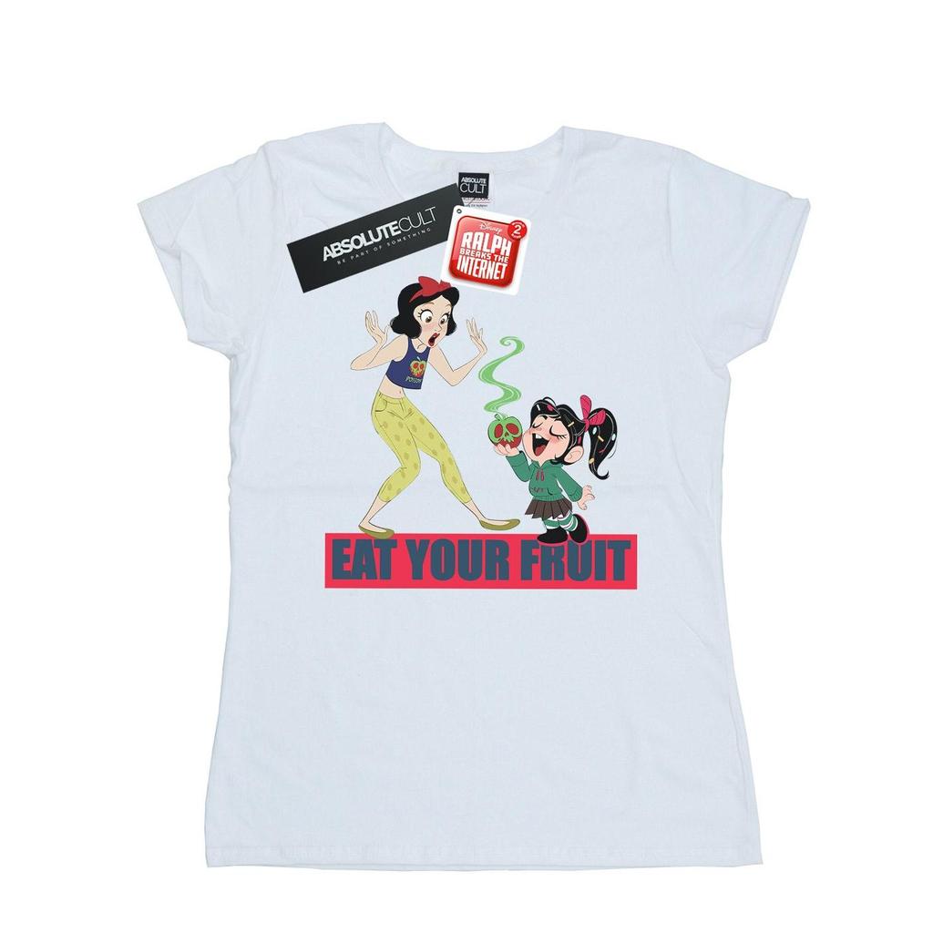 Disney Womens/Ladies Wreck It Ralph Eat Your Fruit Cotton T-Shirt