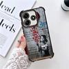 B-Banksy Художник Граффити Покрытие Чехол для Телефона Для Xiaomi Redmi Note 14 15 Pro Plus 13 12 11 11S 11T 10 9S 9 5G Противоударный Airab