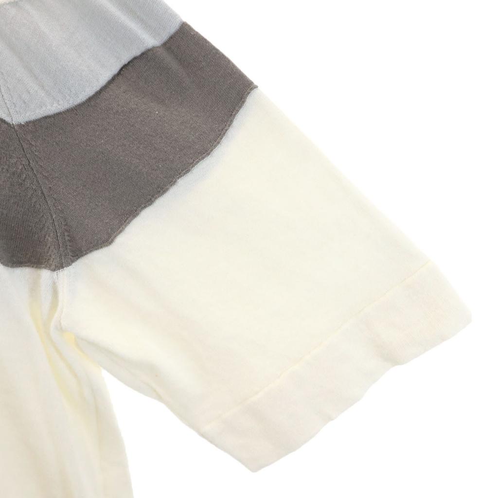 HERMES Made in Italy Cashmere Blend Short sleeve T-shirt L Ivory Men's Used