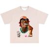 LIL UZI VERT Y2k Europe and The USA New Summer Men T-shirt Portrait Printed Harajuku Hip Hop Personality Fashion Couple Shirt