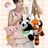 Dog Animals Raccoon Bag Fur Capybara Crossbody Bag Cute Plush Panda Backpack  Zoo Gift