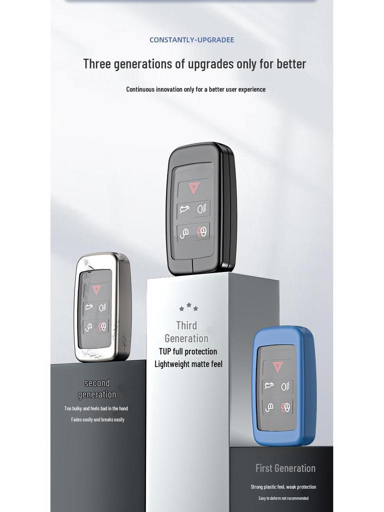 Aluminum Alloy Key Case for 20 Land Rover & Jaguar Models