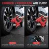 Портативный воздушный компрессор для аккумуляторов Makita/Milwaukee 18V Li-ion Электрический воздушный насос Беспроводной автомобильный насос для шин для автомобилей Велосипедов