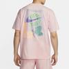 Nike Спортивная футболка с круглым вырезом и логотипом, мужские топы, розовые FB9787-686