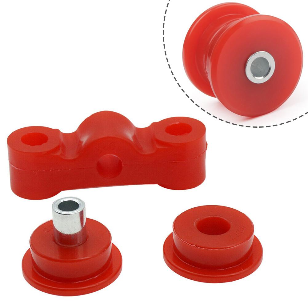 Car Accessories Gear Lever Bushing Performance Polyurethane Red + Silver Suitable For D Series Engines For D Series Engines