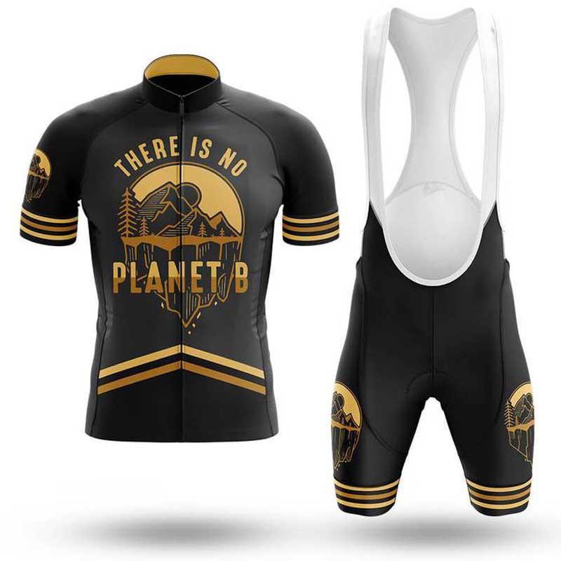 Mens Cycling Jersey Shorts Set Breathable Short Sleeve Road Mountain Bike Apparel