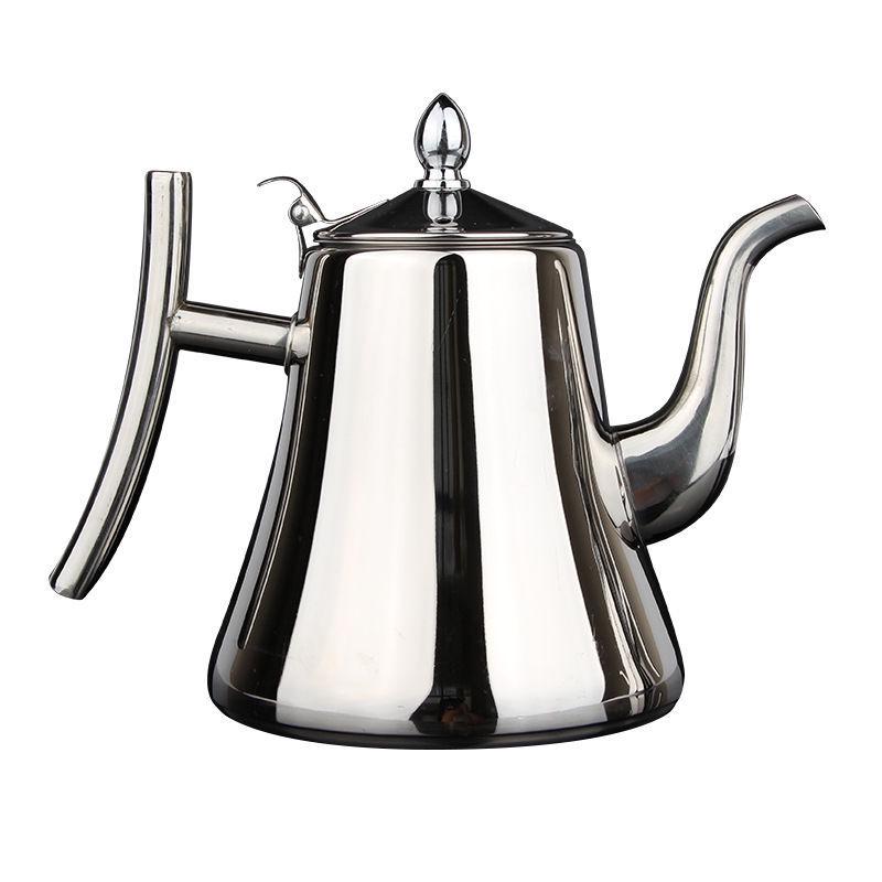 Stainless Steel European-Style Non-Magnetic Kettle Teapot with Filter – Universal for Household, Hotel, and Induction Cookers.