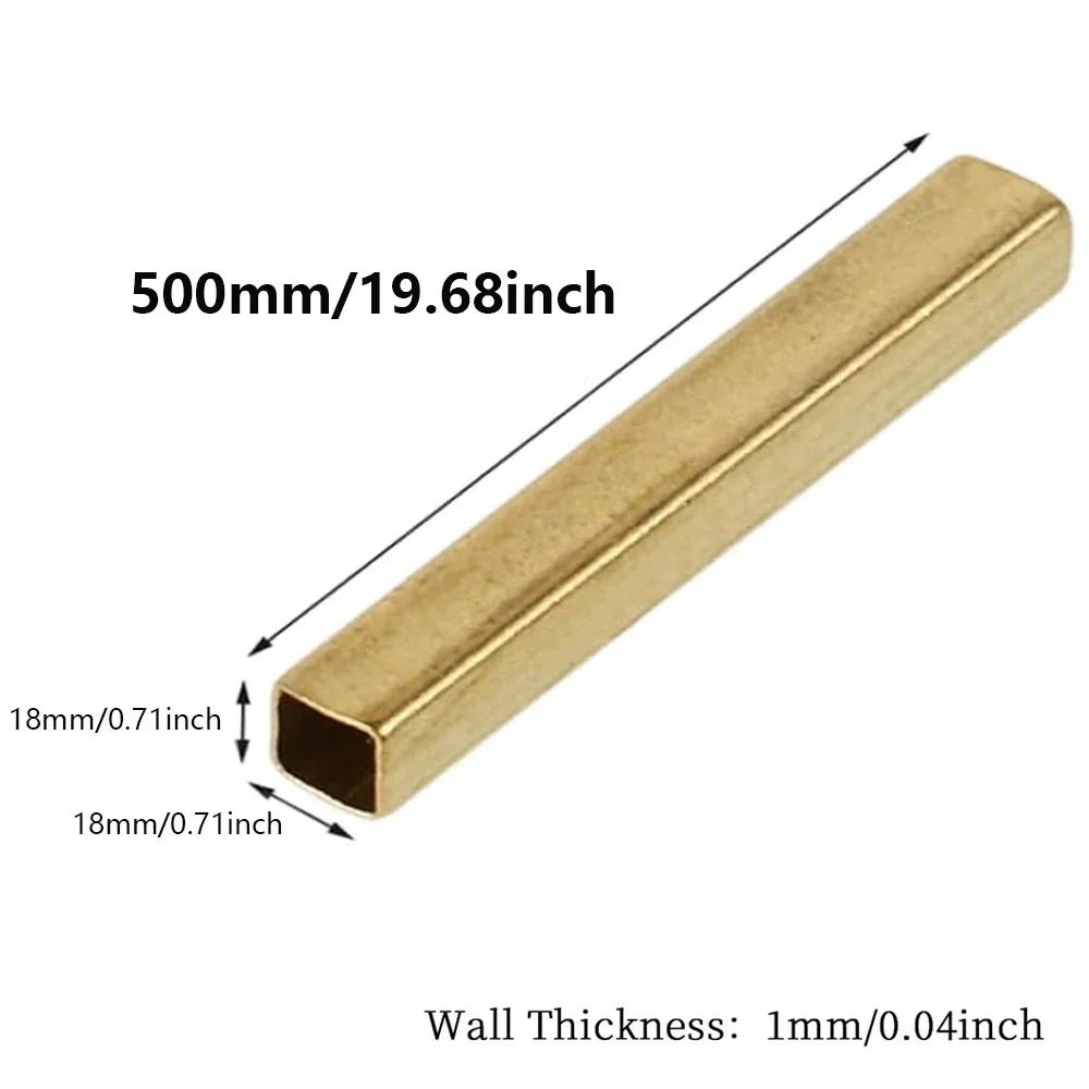 1 шт. Латунная квадратная трубка полая диаметр 6-20 мм x 250/500 мм для DIY Поделок Моделирования Строительные Материалы
