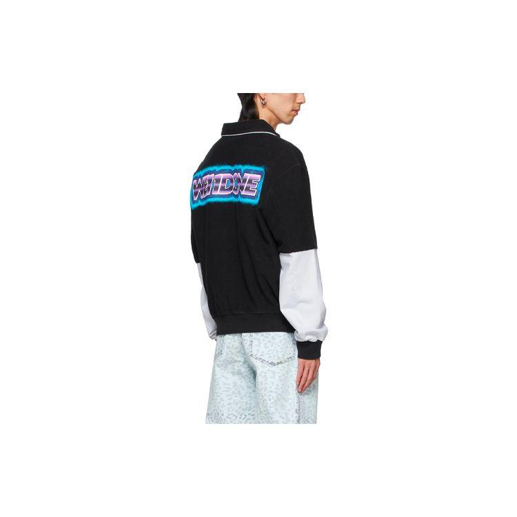 We11done Ss21 Loose Fit Lapel Long Sleeve Jacket Unisex Jacket Black WD-TT1-21-518-U-BK