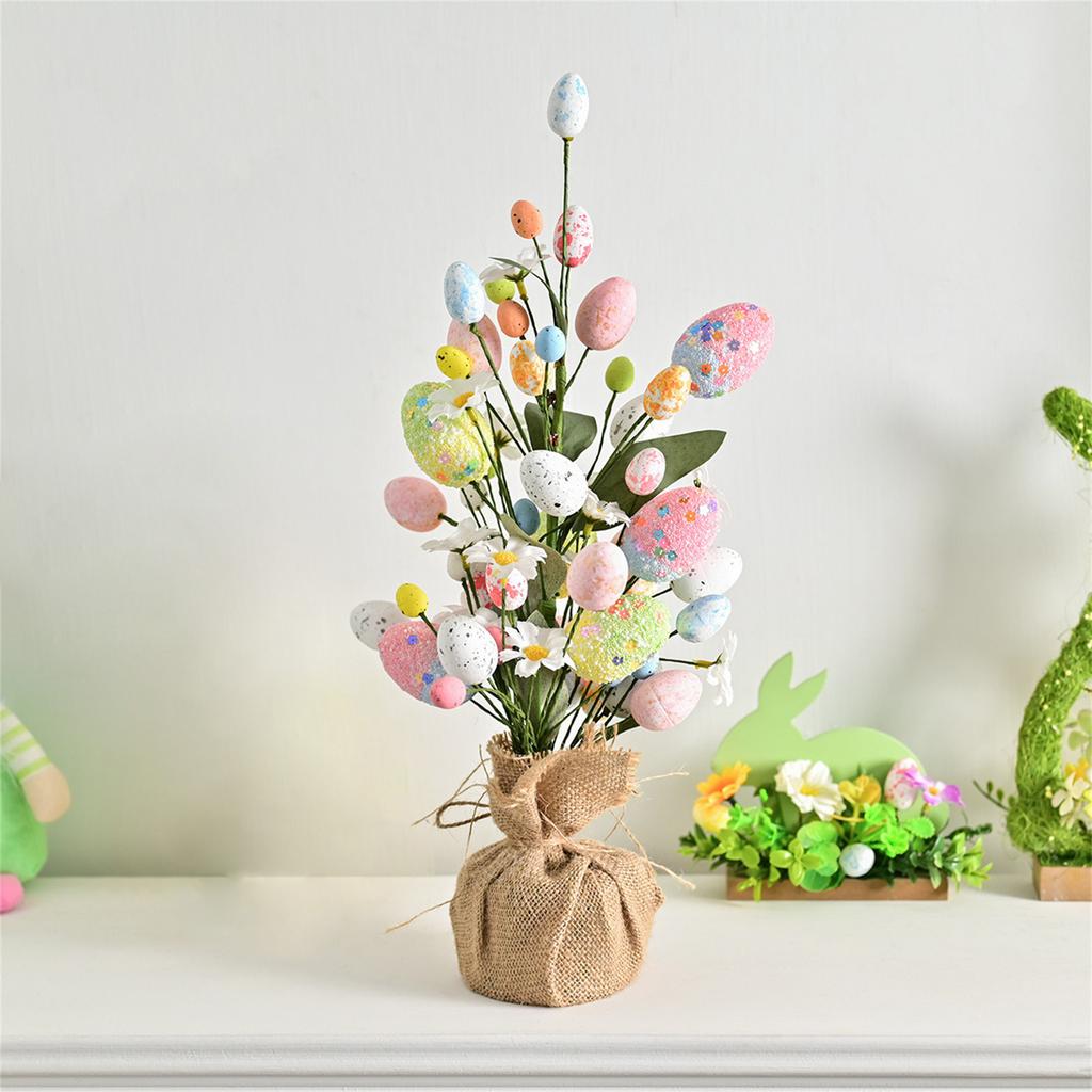 Easter Decoration Creative Easter Egg Decoration Tree Home Party Scene Desktop Ornament
