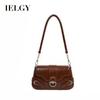 Women's Black Armpit Bag, Retro Shoulder Bag, High-end Fashion Commuter Messenger Bag