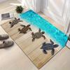 1pc Door Mat Summer Beach Welcome Mat Turtle and Ocean Design The Best Floor Mat Indoor Outdoor Use Ideal for Coastal Home Decor