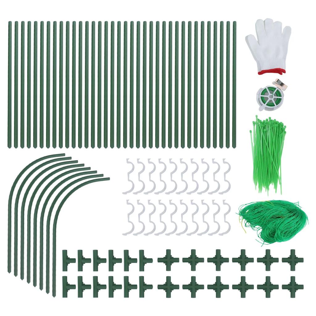 Опора для приподнятой грядки Кронштейн для поддержки вьющихся растений Шпалера для огурцов для приподнятой грядки U-образная Садовая шпалера для вьющихся растений Клетки и опоры