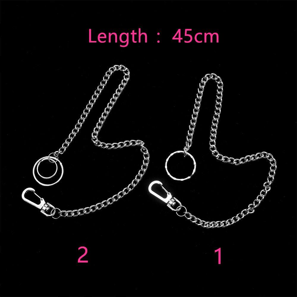 Metal Rock Punk Key Chains Clip Pants KeyChain Wallet Chain Belt Wallet Belt Chain