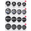 56мм 60мм 65мм 75мм Эмблема-наклейка на колпак ступицы колеса для Mercedes Benz W204 W205 W212 W213 W221 W177 W246 GLA GLC CLA A