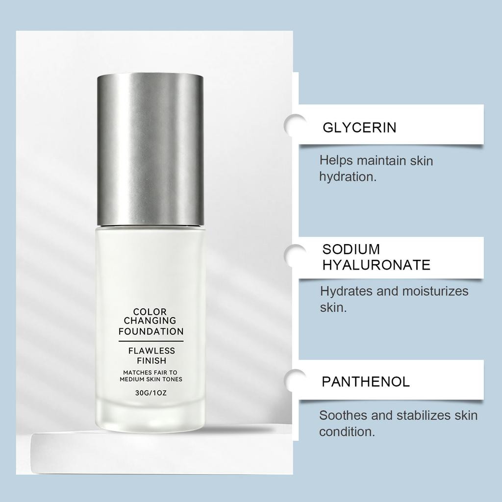 Color Adapting Light Foundation Natural Coverage Moisturizing Skin Fit Lightweight Foundation