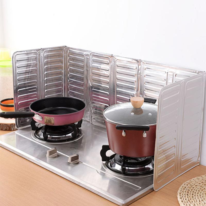 Кухонная кухонная сковорода для жарки масла Защитный экран от брызг Защитный экран из алюминиевой фольги для защиты от ожогов