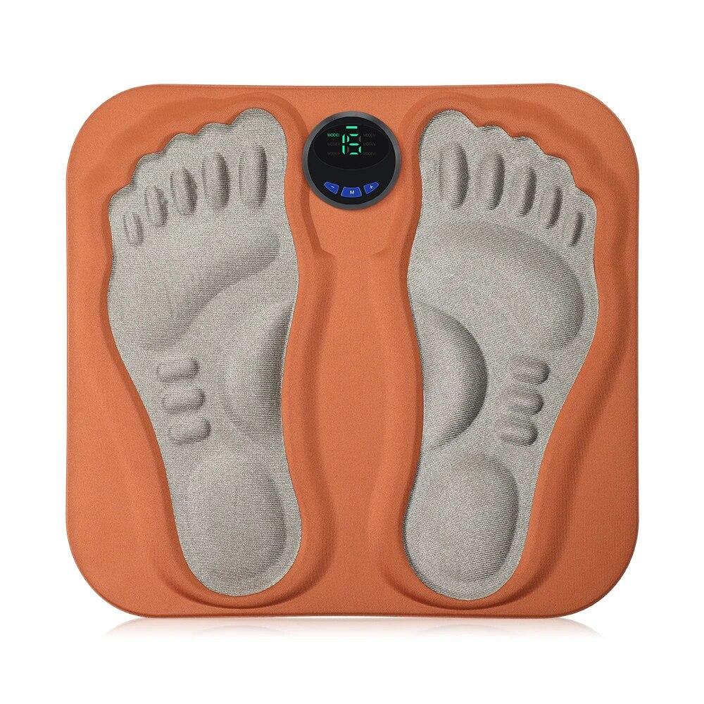 TENS Microcurrent 3D Foot Massager Pad Foldable Accupressure Mat Muscle Electroestimulador Physiotherapy Foot Helper Relaxation