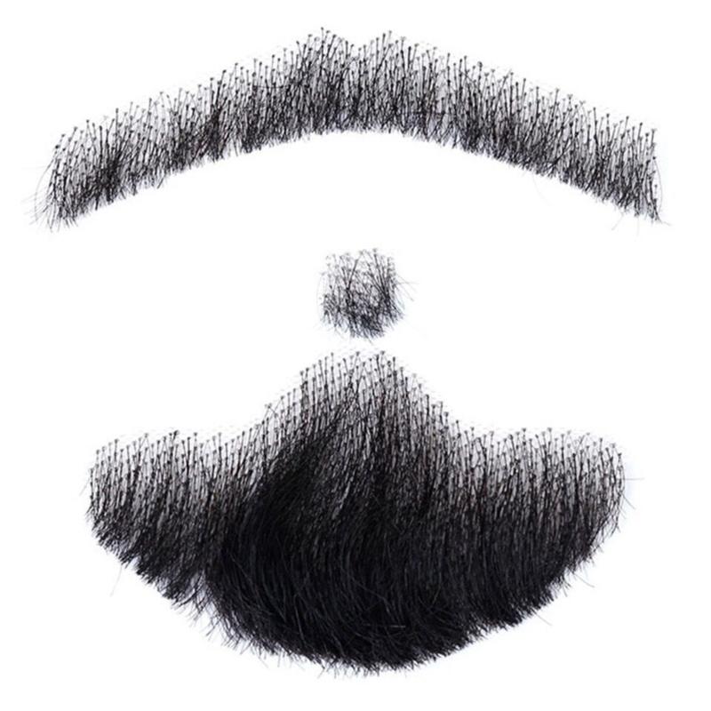 Накладные бороды Реалистичная костюмная борода Искусственная борода Накладные усы Борода для Хэллоуина Косплей