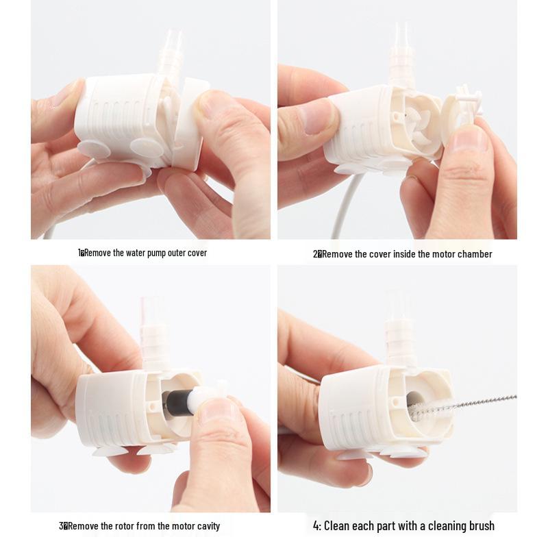 Фонтанчик для воды для питомцев с защитой от сухого хода и подсветкой - Насос постоянного тока 5В 1А для кошек