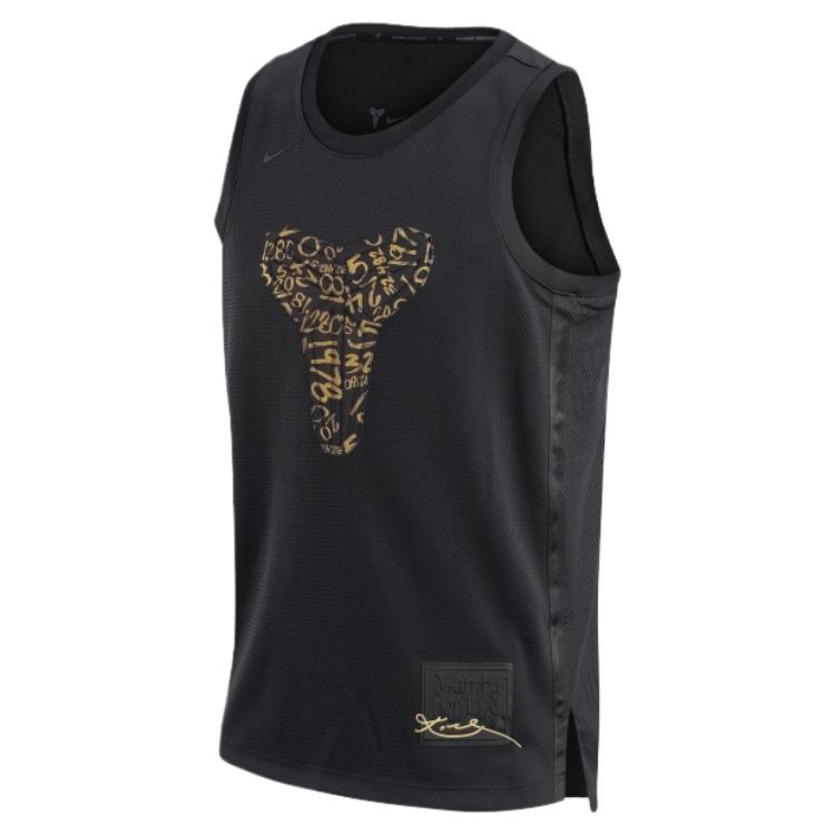 Nike Мужская баскетбольная майка без рукавов Kobe, однотонная, с буквой, пуловер, джерси IF4978-010