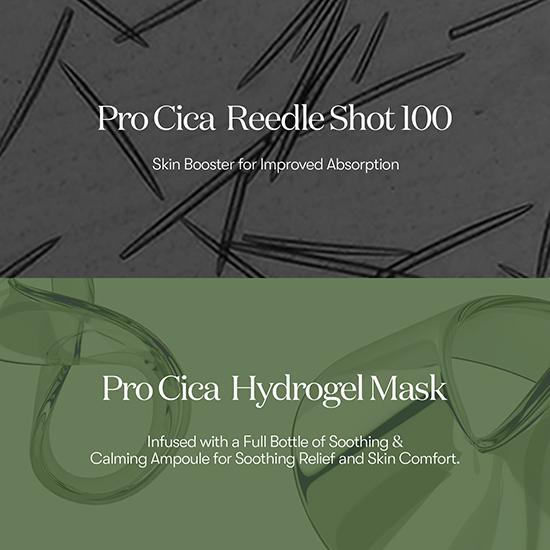 VT COSMETICS Pro Cica Reedle Shot 100 2-шаговая гидрогелевая маска 4 шт.