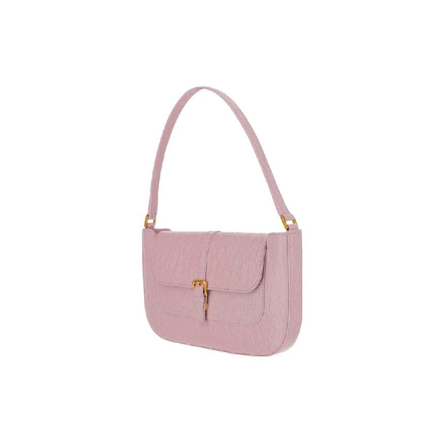 By Far Miranda Crocodile Embossed Flap Magnetic Buckle Leather Tote Shoulder Bag Women Bags Pink 23CRMDASDAWCCEMEDDAW