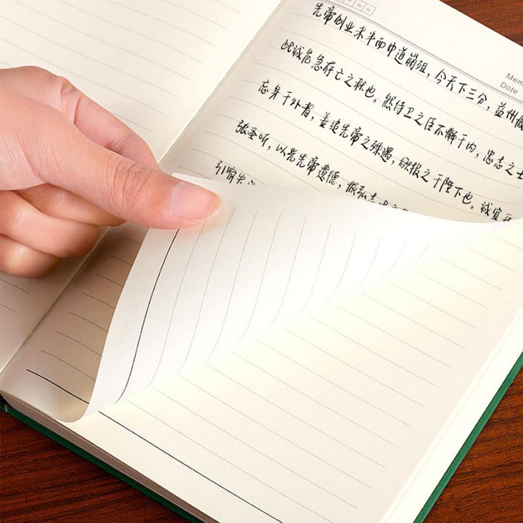 A4/A5/B5 Soft Leather Notebook, Lined Pages, Business Meeting Record Book, Notepad, Student Diary, Subject Notes, 180 Sheets