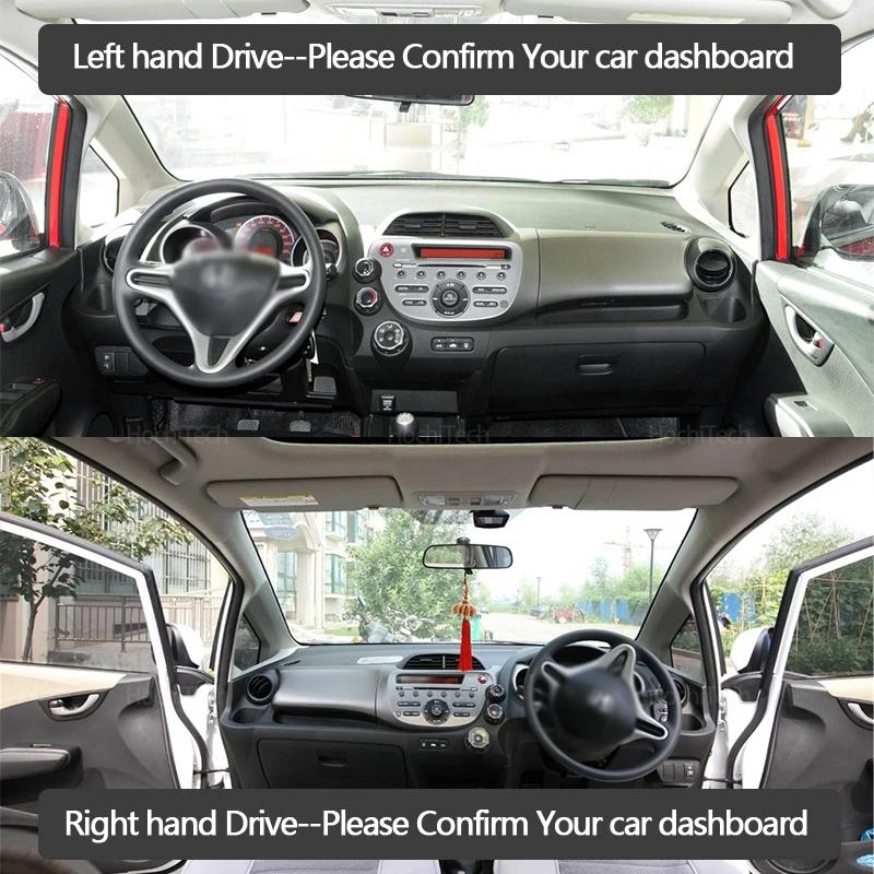 Автомобильный коврик на панель приборов Dash Mat Board Pad Carpet Dashmat Анти-УФ коврики для Honda Fit Jazz 2008-2013 GE6 GE7 GE8 GE9 Аксессуары