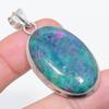 Ruby Fuchsite Gemstone 925 Sterling Silver Jewelry Pendant 2.09"