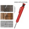 1 Set Solid Carpenter Pencil Set with 6 Refill Leads Tool Woodworking Deep Hole Mechanical Pencils