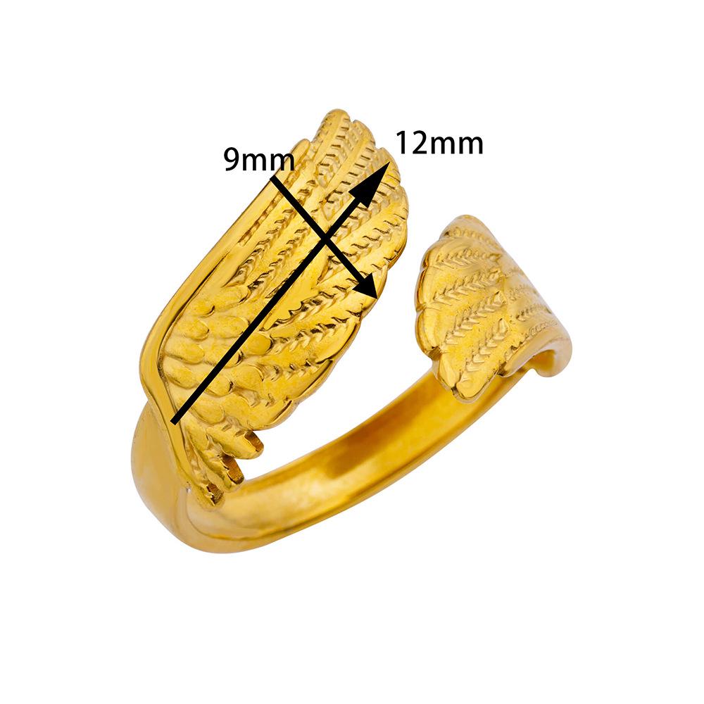 Stainless Steel Heart Geometric Hydraulic Ring for Women