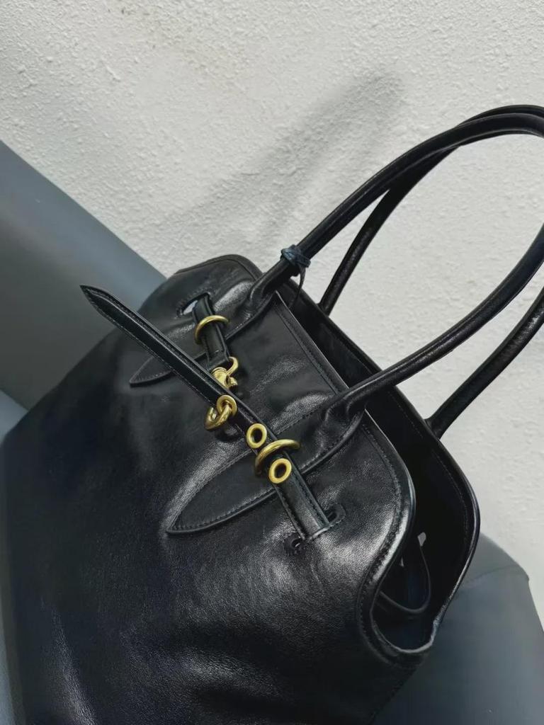 Винтажная сумка-тоут из натуральной коровьей кожи - большая вместительная сумка для женщин