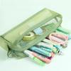 Transparent Pencil Case Large Capacity Stationery Storage Bag Portable Mesh Pen Bag  Student
