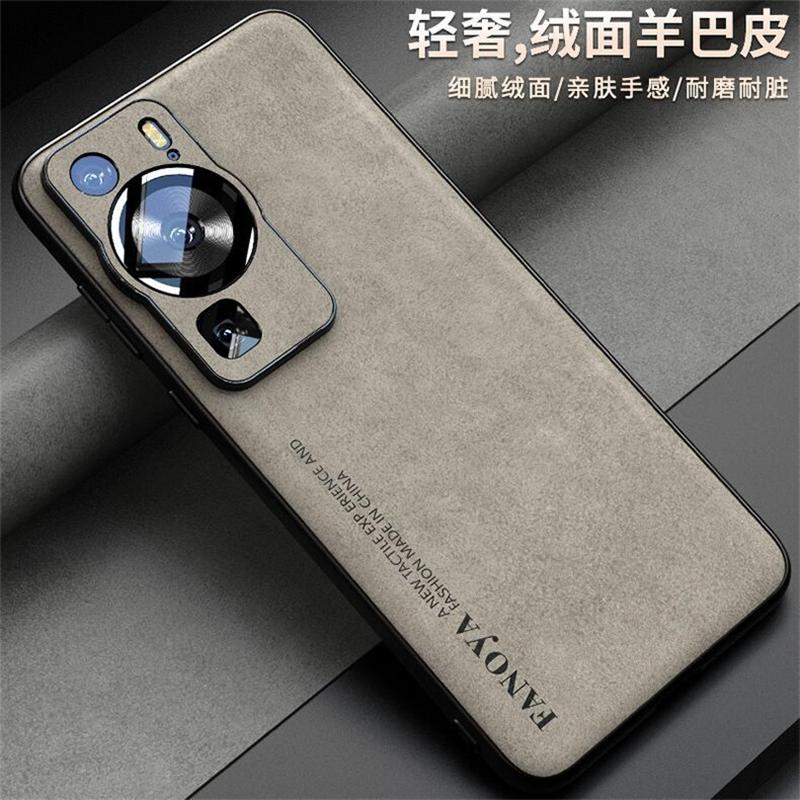 Чехол For Huawei P60 Pro Чехол Роскошная Защита из ПУ Кожи Задняя Крышка Телефона Для Huawei P 60 P60Pro Силиконовый Ударопрочный Бампер