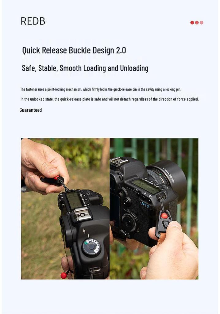 Ремень-кроссбоди и на запястье с быстросъемным креплением для DSLR/беззеркальных камер - Аксессуар для фотосъемки