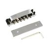ALLPARTS Rickenbacker Style Guitar Bridge, Grooved, Chrome, GB-0515-010