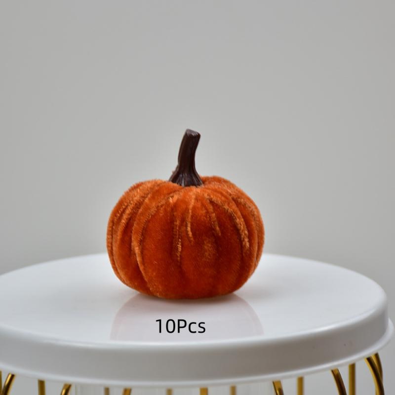 5/10Pcs Halloween Pumpkin Set 5Cm Artificial Pumpkin Decorations Halloween Party Foam Pumpkin Desktop Ornament Halloween Decor