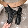 2025 Autumn New Internet Celebrity British Style Martin Boots Women's Fashion Platform Locomotive Advanced Sense Fried Street Versatile Short Boots