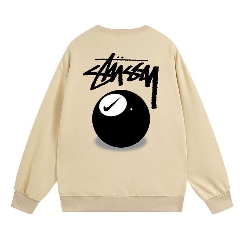 Свитшот Stu Streetwear Tour Edition с принтом букв, круглый вырез, мужской, свободный крой, хлопок, для повседневной носки
