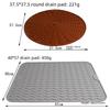 Silicone Placemat: Waterproof, Heat-Resistant Drain Pad & Table Mat for Air Fryer, Glass, Tableware