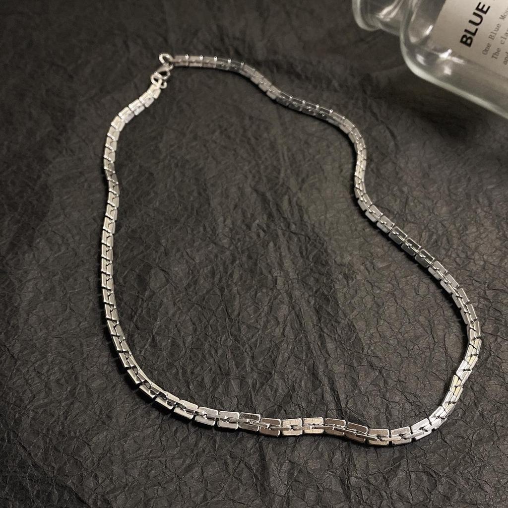 Унисекс ожерелье из титановой стали с кубинской цепочкой: Модный европейский и американский стиль хип-хоп-диско