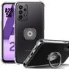 Case - BOOLING - for Samsung Galaxy A23 5G - Transparent Silicone - Ring Holder - Reinforced Protection
