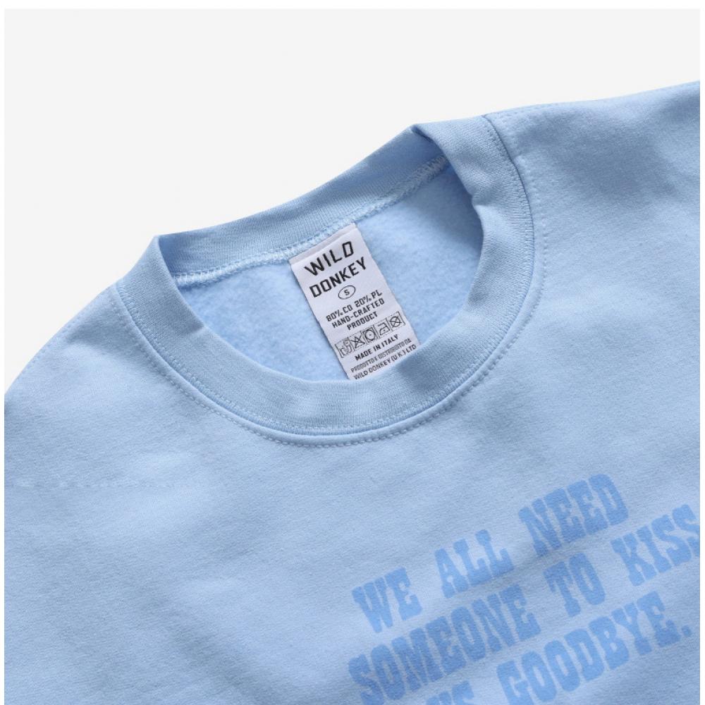 Wilddonkey Unisex Sweatshirt Fg Love Light Blue