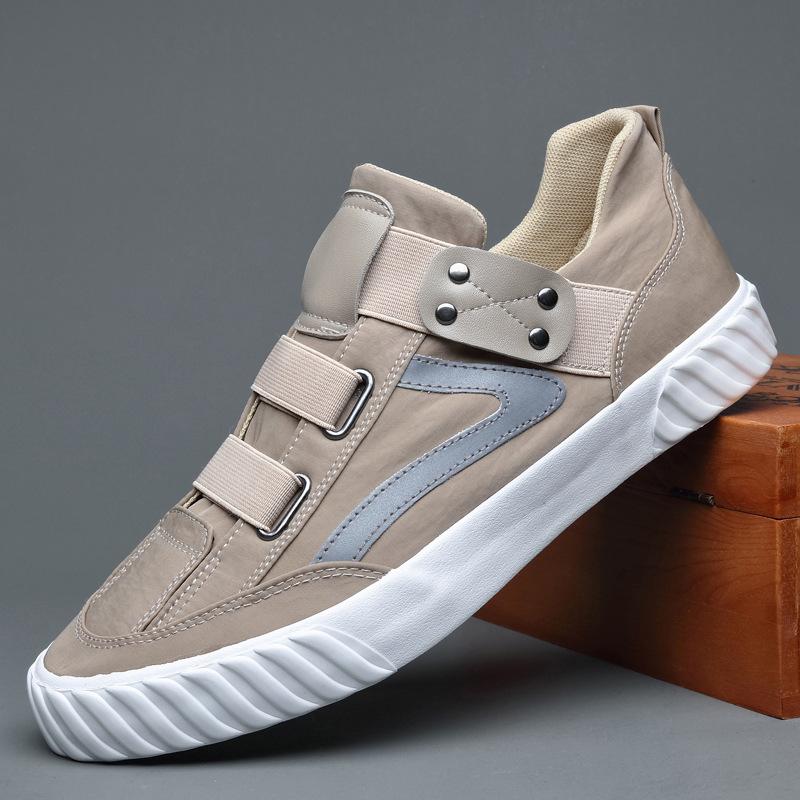 Мужские высокие парусиновые кеды Мужские 2025 Новые Весна Осень Топ Кроссовки На шнуровке Высокий стиль Однотонные Мужские Черные Туфли665